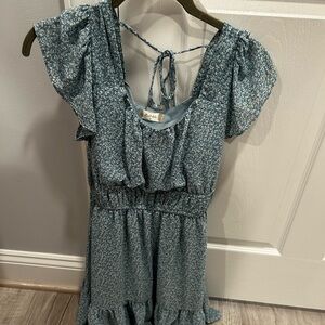 Altar'd State Blue Floral Dress